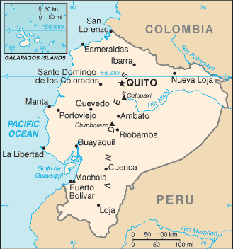Mapa de Ecuador