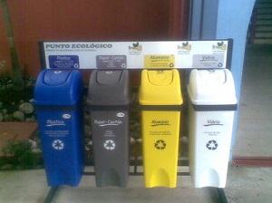 recycling bins in Costa Rica