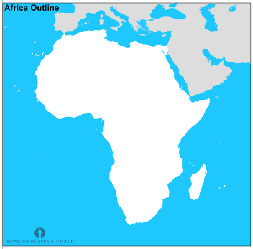 Map of African Continent