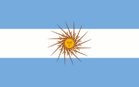 Flag of Argentina.