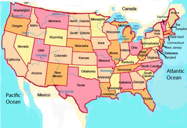 Countries In Usa Map Presentation: Our State & Our Country