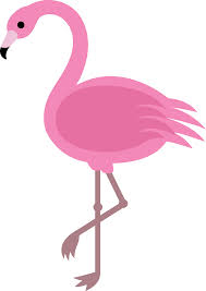 Cartoon flamingo.