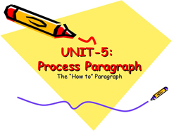 image of the words process paragraph