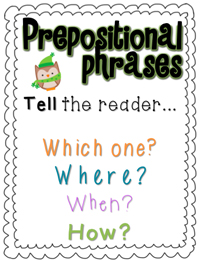 Image of prepositional phrase