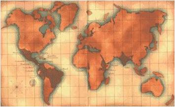 un mapa del mundo