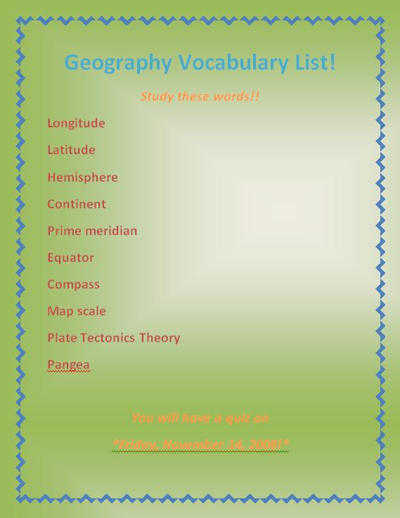 vocabulary