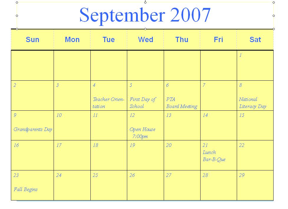 calendar