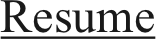 Resume
