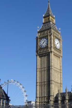 Big Ben and London Eye