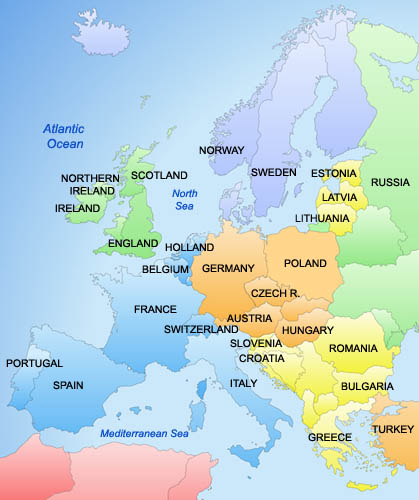 map europe demeanor