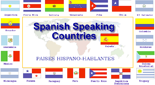 Spanish Speaking Country Flags