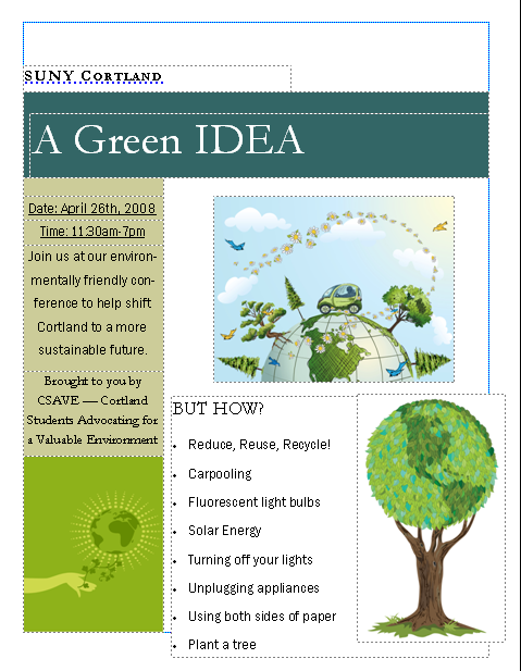 Green Idea Flyer