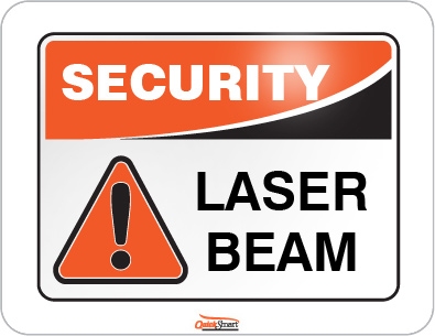 laser beam warning