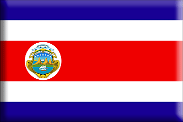 La bandera de Costa Rica