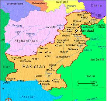 Pakistan map