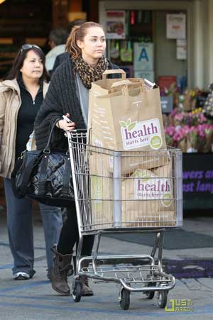 Mikey Cyrus Grocery Shopping