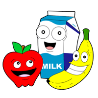 cartoon food
